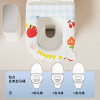 EVA Waterproof Toilet Seat Cushion, Adhesive, Universal All-Season Washable Pad for Household Toilets