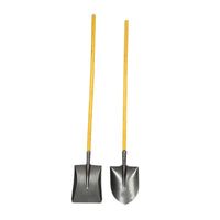 Heavy-Duty Steel Shovel with Wooden Handle for Gardening, Farming, and Emergency Use