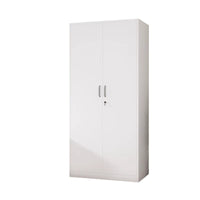 Modern Minimalist Steel Wardrobe with Sliding Doors for Home Bedroom Storage