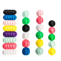 Self-Adhesive Silicone Cable Organizer Clips for Desktop Wire Management