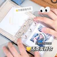 Y2K Denim Mini Photo Album for Kpop Photocards, Portable Retro Aesthetic Photocard Holder