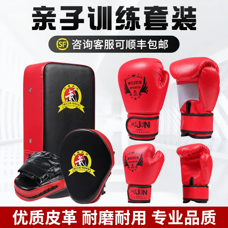 Boxing Gloves and Focus Mitts Set for Kids and Adults, Martial Arts Training Gear