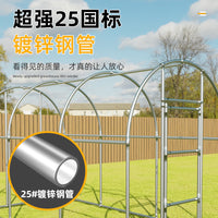 Outdoor Walk-in Greenhouse with Steel Frame and Transparent Cover for Plants