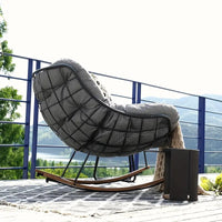 Adult Rocking Lounge Chair for Balcony & Indoor Relaxation