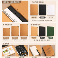 Vintage Kraft Paper Loose-Leaf Notebook for Business and Office