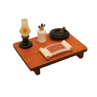 Japanese Style Dollhouse Miniature Wooden Coffee Table Model Ornament