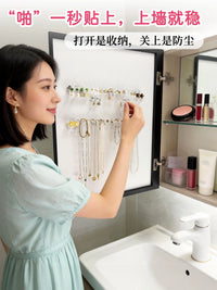 Wall-Mounted Jewelry Organizer for Earrings, Necklaces, Bracelets, and Rings