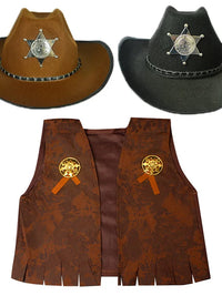 Halloween Cowboy Costume for Adults and Kids - Western Themed Party Outfit