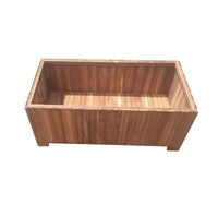 Outdoor Rectangular Wooden Planter Box for Garden Patio Balcony