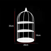 European Style White Iron Art Dessert Display Stand Cake Tray Afternoon Tea Pastry Rack