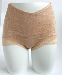 Postpartum High-Waist Lace Tummy Control Shaper Panties for Women