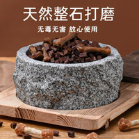 Heavy Stone Pet Bowl for Cats and Small Dogs, Non-Slip and Spill-Proof Water and Food Dish