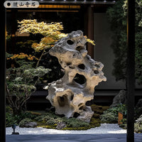 Taihu Lake Natural Stone Outdoor Chinese Garden Landscape Rock Indoor Home Entrance Ornament Desktop Viewing Stone