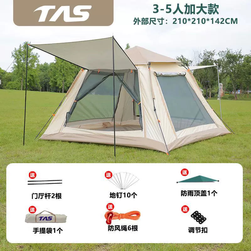 Automatic Pop-Up Camping Tent for Family Outdoor Picnic Travel Sun Protection and Rainproof