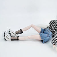 Fashion Plaid Skirt Set for 1/6 Scale Doll Outfits