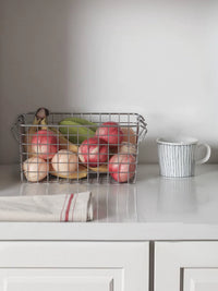 Shuangshan Stackable Stainless Steel Storage Basket for Kitchen and Home Organization