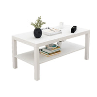 Minimalist Nightstand with Double-Layer Storage, Nordic Style Bedside Table for Bedroom and Hotel