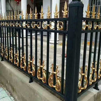 New Chinese Style Zinc Steel Fence for Villas and Scenic Areas, Decorative Wall Gate Railings