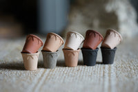 Miniature Ceramic Flower Pots for Dollhouse Decor and Micro Landscapes, Handmade Terracotta Planters