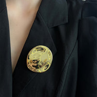 Irregular Geometric Brooch for Suits and Sweaters, French Retro Style