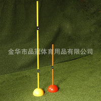 Foldable Soccer Training Poles with Water-Fillable Base for Agility Drills
