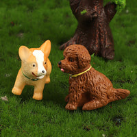 DIY Dog Keychain Pendant Resin Micro Landscape Ornament for Dollhouse