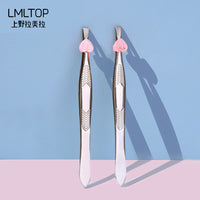Stainless Steel Eyebrow Tweezer Set for Hair Removal and Blackhead Extraction