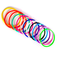 Glow-in-the-Dark Silicone Rubber Band Bracelets Hair Ties