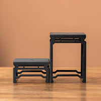 Iron Art Display Stand for Teaware and Collectibles, Desktop Organizer for Teacups and Zisha Pots