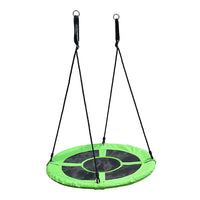 Kids Outdoor Tree Swing Seat with Adjustable Ropes, 600D/900D Oxford Cloth Round Disc Hammock Swing for Garden Yard