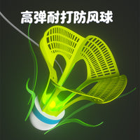 LED Badminton Trainer Set with Racket and Shuttlecocks for Indoor Practice