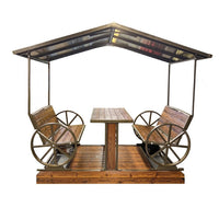 Outdoor Patio Garden Villa Rocking Chair Leisure Table and Chair Scenic Area Homestay Power Rocking Chair Outdoor Iron Art Swing Chair