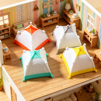 1:12 Dollhouse Miniature Camping Tent for Outdoor Scene Decor