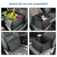 Car Backrest Storage Box Foldable High Rebound Lumbar Pillow Organizer