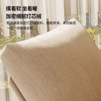 Adjustable Single Recliner Chair with Solid Wood Legs for Living Room Balcony