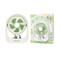 Cute Pet Cartoon USB Rechargeable Desktop Mini Fan for Dormitory Office Gaming