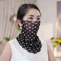 UV Protection Breathable Face Mask Scarf for Women - Full Face Neck Cover with Ear Loops