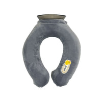U-Shaped Hot Water Bottle for Neck and Shoulder Relief with Plush Cover, Dual Hot/Cold Use