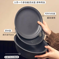 Japanese-Style Multi-functional Draining Basket Set for Washing Vegetables and Fruits