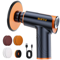 Cordless Car Polisher, Portable Electric Car Buffer Waxer for Auto Detailing, Scratch Repair, and Waxing