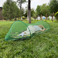 Automatic Detachable Hammock with Mosquito Net for Outdoor Camping, Single/Double Parachute Fabric Hammock