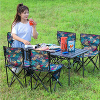 Portable Folding Camping Table and Chair Set for Outdoor Picnics and Travel