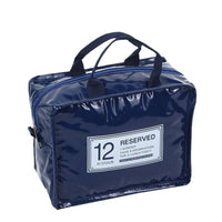 Insulated Picnic Lunch Bag with Mirror Leather Cosmetic Organizer