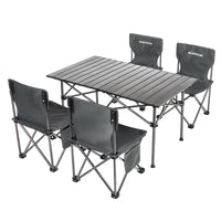 Portable Folding Camping Table and Chair Set for Outdoor Patio Garden