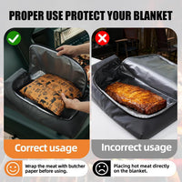 Outdoor Camping BBQ Cookware Storage Bag Insulated Leak-Proof Meat Cooler