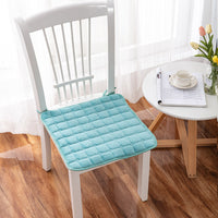 Plush Dining Chair Cushion with Ties for Home and Restaurant
