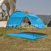 Beach Camping Tent with Integrated Ground Sheet, Outdoor Fishing Sun Shelter for 5-8 People