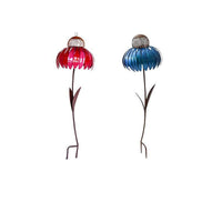 Metal Flower Hummingbird Feeder for Garden & Patio