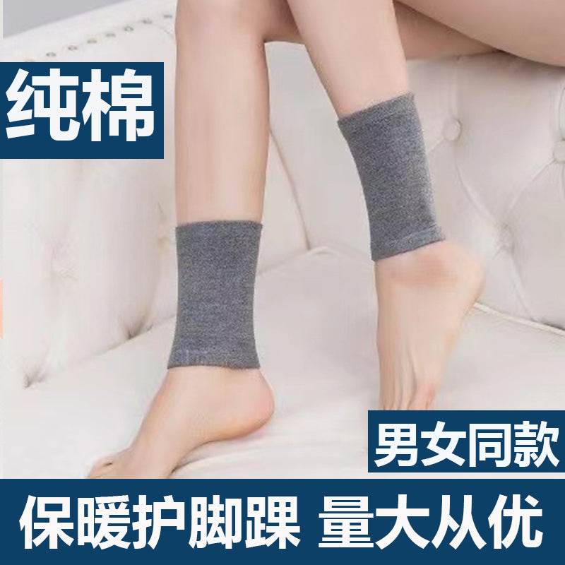 Cotton Ankle Support Sleeves for Joint Protection and Warmth, Thin Breathable Ankle Brace for Men and Women