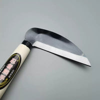 Ninja Bear Hand Sickle Sawtooth Weeding Scythe with Wooden Handle